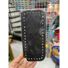 Đế da PU có đục lỗ sẵn kích thước 8*18cm