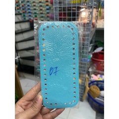 Đế da PU có đục lỗ sẵn kích thước 8*18cm