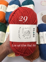 Len Yaoh Wool ( Shuxi Wool) sợi to 3mm cuộn 100g
