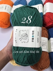 Len Yaoh Wool ( Shuxi Wool) sợi to 3mm cuộn 100g