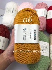 Len Yaoh Wool ( Shuxi Wool) sợi to 3mm cuộn 100g