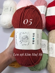 Len Yaoh Wool ( Shuxi Wool) sợi to 3mm cuộn 100g