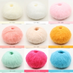 Len Mohair siêu mềm mịn cuộn 25g sợi 1mm