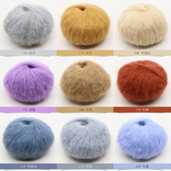 Len Mohair siêu mềm mịn cuộn 25g sợi 1mm