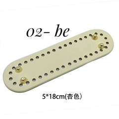 Đế da PU có đục lỗ sẵn kích thước 18*5cm