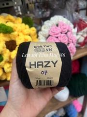 Len Mohair Hazy đan móc khăn, áo, mũ cuộn 50g