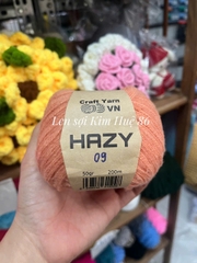 Len Mohair Hazy đan móc khăn, áo, mũ cuộn 50g