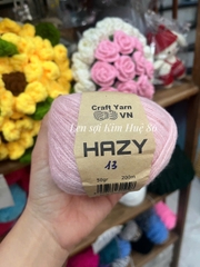 Len Mohair Hazy đan móc khăn, áo, mũ cuộn 50g