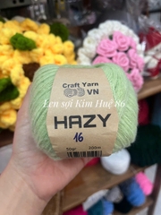 Len Mohair Hazy đan móc khăn, áo, mũ cuộn 50g