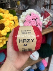 Len Mohair Hazy đan móc khăn, áo, mũ cuộn 50g