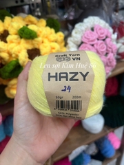 Len Mohair Hazy đan móc khăn, áo, mũ cuộn 50g
