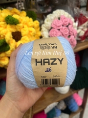 Len Mohair Hazy đan móc khăn, áo, mũ cuộn 50g