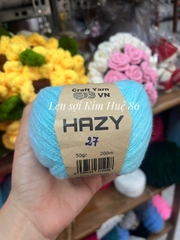 Len Mohair Hazy đan móc khăn, áo, mũ cuộn 50g