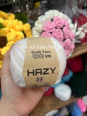 Len Mohair Hazy đan móc khăn, áo, mũ cuộn 50g