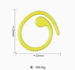 Móc đánh dấu len xoắn ốc bằng kim loại ( 10 cái) - giao màu ngẫu nhiên