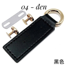 1 cái - Khoen D gắn da Pu 2 lớp làm túi handmade