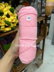 Len Cotton Love đan khăn, áo cỡ sợi 3,5mm cuộn 90g+-5g