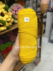 Len Cotton Love đan khăn, áo cỡ sợi 3,5mm cuộn 90g+-5g