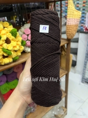 Len Cotton Love đan khăn, áo cỡ sợi 3,5mm cuộn 90g+-5g