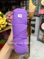 Len Cotton Love đan khăn, áo cỡ sợi 3,5mm cuộn 90g+-5g