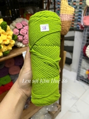 Len Cotton Love đan khăn, áo cỡ sợi 3,5mm cuộn 90g+-5g