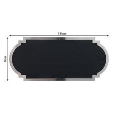 Biển số phòng da BP02 chữ nhật viền inox, Bảng số chung cư, khách sạn, toà nhà