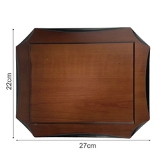 Bảng vinh danh gỗ 22x27cm cao cấp vát góc