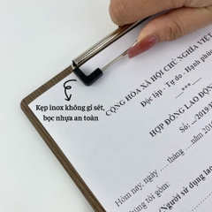 Bìa trình ký gỗ Enter G09 16.5x21.5cm A5 đứng (20)