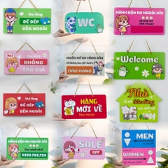 Bảng gỗ treo có nội dung