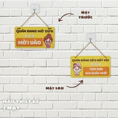 Bảng gỗ treo có nội dung