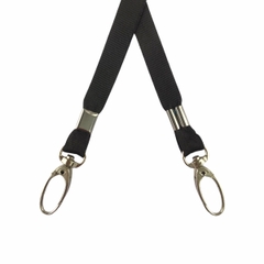 Dây đeo thẻ lụa 1cm đầu móc xoay [50] (100)