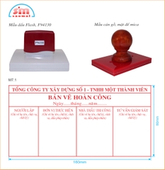 Dấu bản vẽ hoàn công