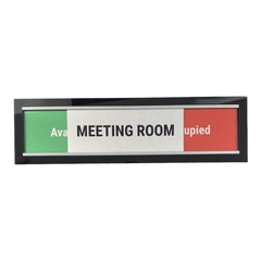 Bảng khung nhôm lùa M71 75x260mm, Biển tên phòng khay trượt thay đổi trạng thái