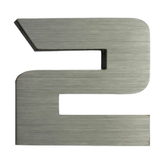 Số dán biển hiệu inox