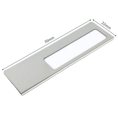 Phôi thẻ tên inox uốn U004 / U005 / U006 70x22mm không nội dung (10,50)