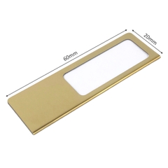 Phôi thẻ tên inox uốn U007 60x20mm không nội dung (10,50)