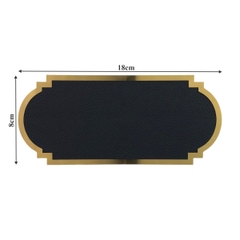 Biển số phòng da BP02 chữ nhật viền inox, Bảng số chung cư, khách sạn, toà nhà