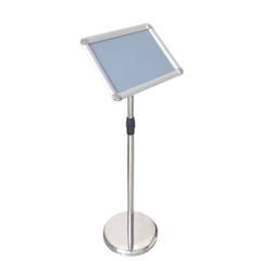 Standee trụ inox khung nhôm A4