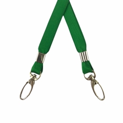 Dây đeo thẻ lụa 1cm đầu móc xoay [50] (100)