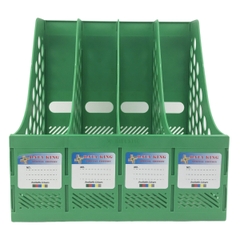 Kệ hồ sơ 4 ngăn nhựa King-star Dataking-4N