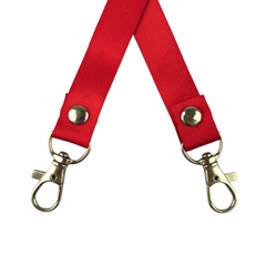 Dây đeo thẻ lụa 1.5cm đầu móc khóa [50] (100)