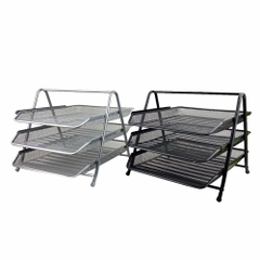 Kệ hồ sơ 3 tầng lưới Toppoint HY62001A, Kệ rổ, Kệ đựng hồ sơ