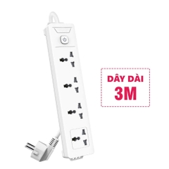 Ổ cắm điện Deli 4 lỗ