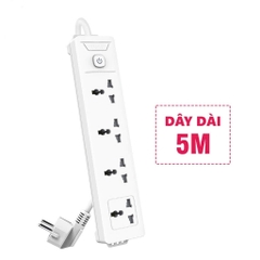 Ổ cắm điện Deli 4 lỗ