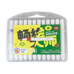 Bút lông màu Deli HM166 (12), Acrylic Marker, Văn phòng phẩm