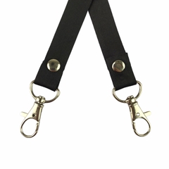 Dây đeo thẻ lụa 1.5cm đầu móc khóa [50] (100)