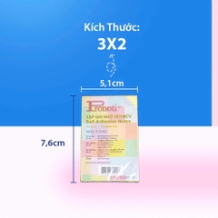 Giấy note Pronoti 30233 3x2 inch màu dạ quang (12)