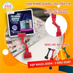 Kẹp nhựa 2 đầu xoay JE004 5.5cm