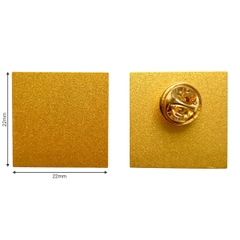 Phôi thẻ tên kim loại BT53 22x22mm vàng (50)