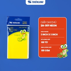 Giấy note TL SN-006 / SN-007 / SN-008 / SN-009 vàng neon (50)